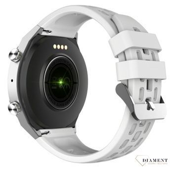 Smartwatch męski na białym pasku Rubicon RNCE68. Bluetooth. Zdalne rozmowy przez zegarek  (3).jpg